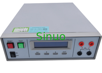 IEC60950 อุปกรณ์ทดสอบกราวด์กราวด์อิเล็กทรอนิกส์ในครัวเรือนฟิวส์ 2-500mΩ
