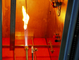 IEC60332-1-2 อุปกรณ์ทดสอบความไวไฟในแนวตั้งของลวดฉนวนเดี่ยว 1KW