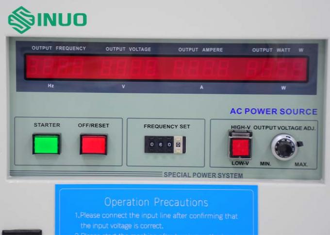 แหล่งไฟฟ้าแลกเปลี่ยนระยะเดียว 5KVA IEC 61800-2 ใช้สําหรับอุปกรณ์ครัวเรือน 1