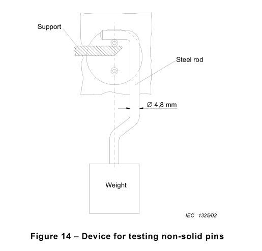 Plug Socket - Outlet 100N อุปกรณ์ทดสอบสำหรับทดสอบ Non - Solid Pins IEC 60884-1 รูปที่ 14 0