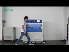 ISO 4892-3 อุปกรณ์ทดสอบความช้าเร็วต่ออากาศ UV ห้องทดสอบสิ่งแวดล้อมกันน้ํา