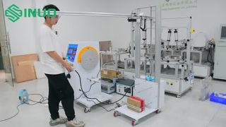 IEC 60335-2-24 การทดสอบแรงกระแทกสาธิตการทดสอบการตกของลูกบอลเหล็กเพื่อความปลอดภัยของตู้